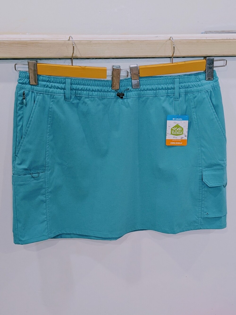 COLUMBIA | Women's Teal Weekend Rays Regular Fit Water Mini Skirt
